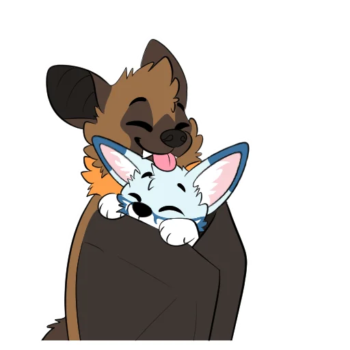 🤗 Стикер «Racefox Blue» для Telegram