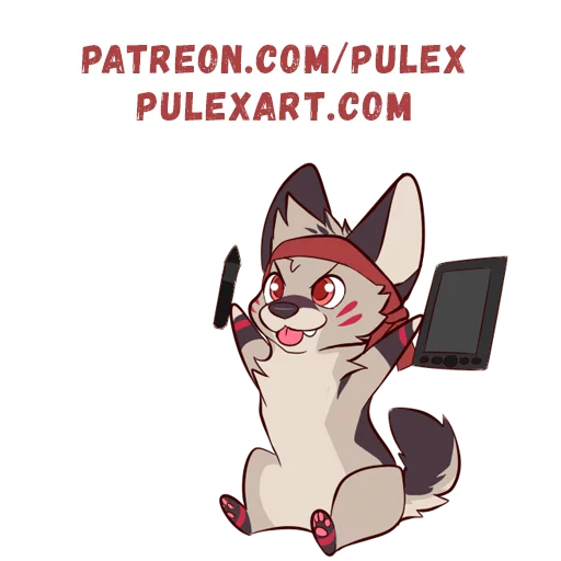 ✍ Стикер «Racefox Blue» для Telegram