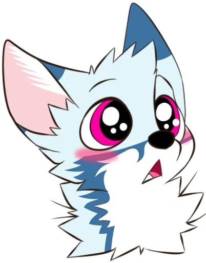 😳 Стикер «Racefox Blue» для Telegram