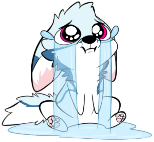 😢 Стикер «Racefox Blue» для Telegram
