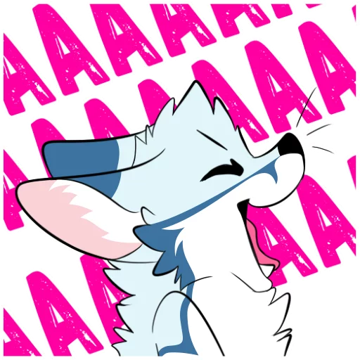 🔉 Стикер «Racefox Blue» для Telegram