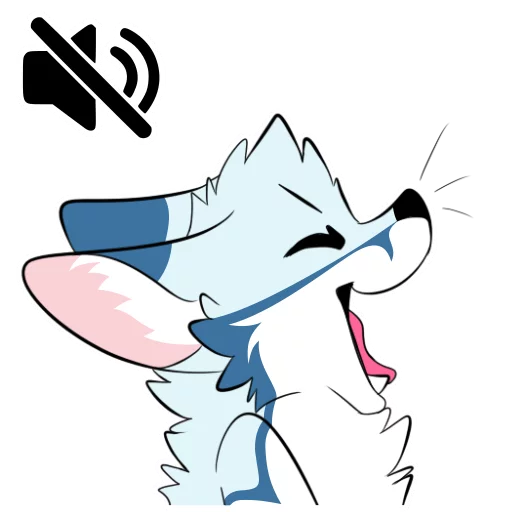🔇 Стикер «Racefox Blue» для Telegram