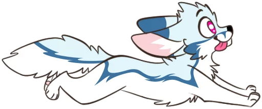 🏃 Стикер «Racefox Blue» для Telegram