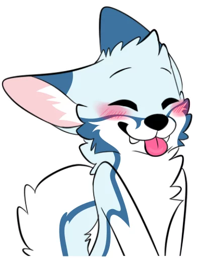 ☺️ Стикер «Racefox Blue» для Telegram