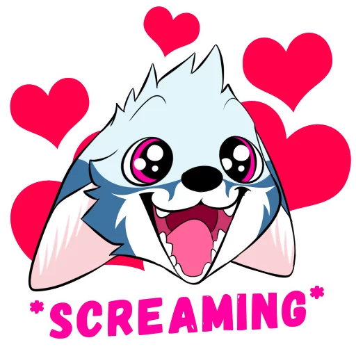 😍 Стикер «Racefox Blue» для Telegram