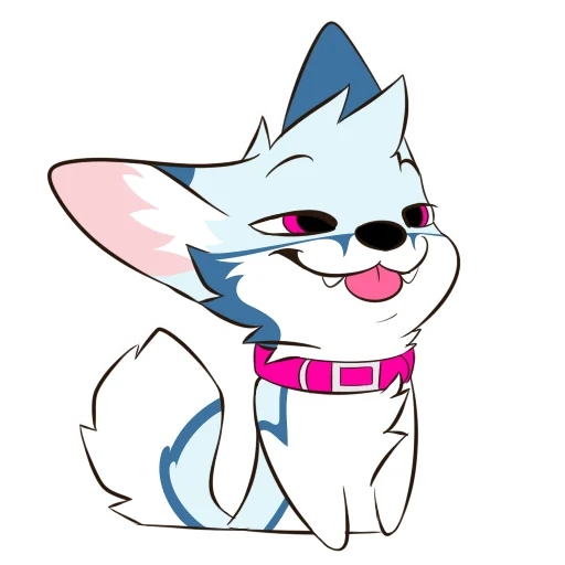 😏 Стикер «Racefox Blue» для Telegram