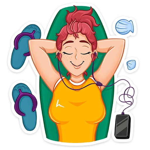 ☺️ Стикер «Рэйчел» для Telegram