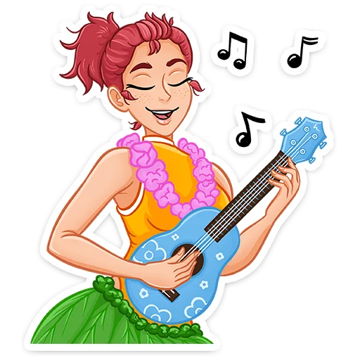🎸 Стикер «Рэйчел» для Telegram
