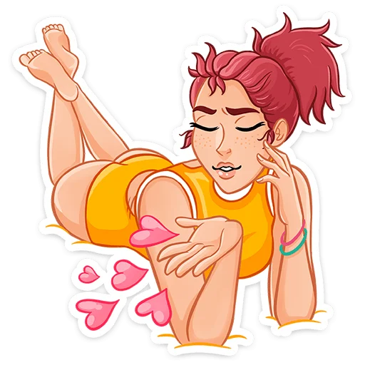 ❤️ Стикер «Рэйчел» для Telegram