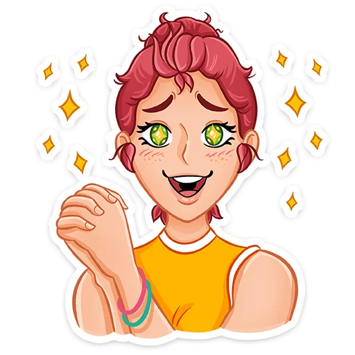 🤩 Стикер «Рэйчел» для Telegram
