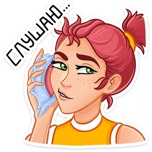🐚 Стикер «Рэйчел» для Telegram