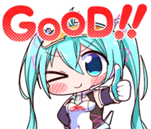 👍 Стикер «Racing Miku» для Telegram