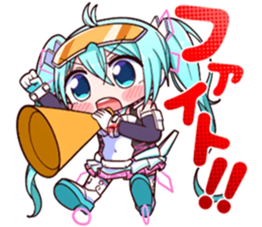 📣 Стикер «Racing Miku» для Telegram