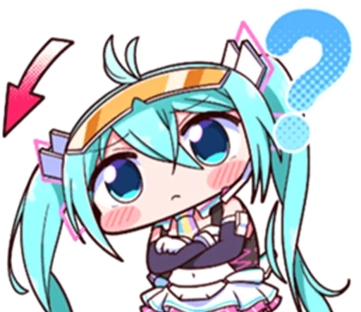 ❓ Стикер «Racing Miku» для Telegram