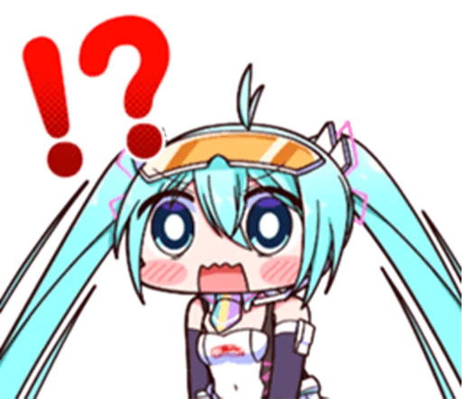 😲 Стикер «Racing Miku» для Telegram
