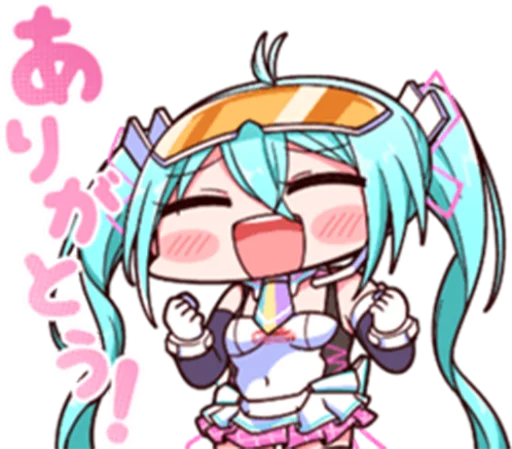 😆 Стикер «Racing Miku» для Telegram