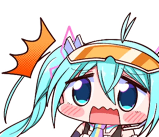 😣 Стикер «Racing Miku» для Telegram