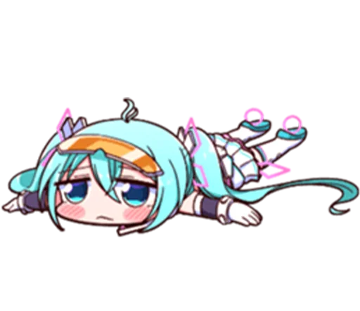 😓 Стикер «Racing Miku» для Telegram