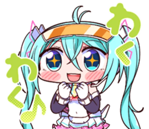 🤩 Стикер «Racing Miku» для Telegram
