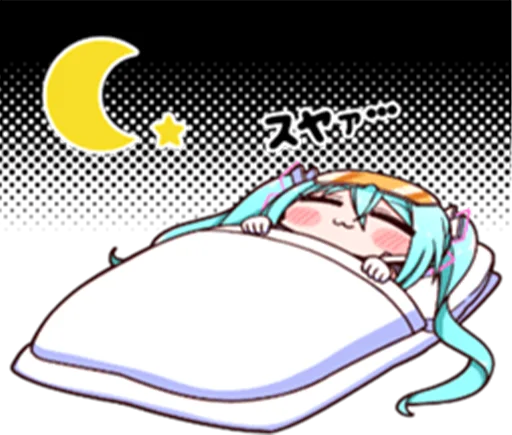 😴 Стикер «Racing Miku» для Telegram