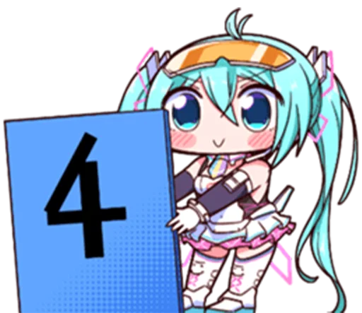🙂 Стикер «Racing Miku» для Telegram
