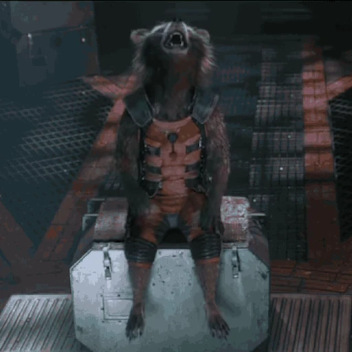 😂 Стикер «Rocket Raccoon» для Telegram