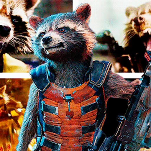 Стикерпак Rocket Raccoon для Telegram