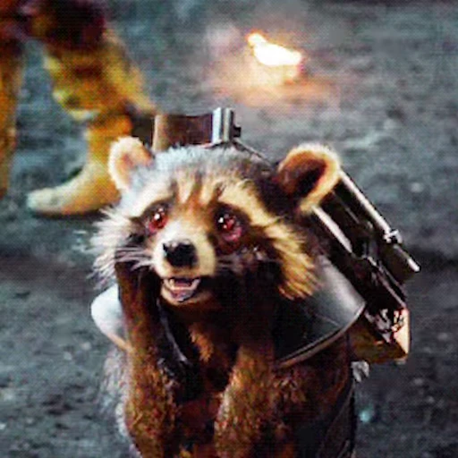 🥺 Стикер «Rocket Raccoon» для Telegram