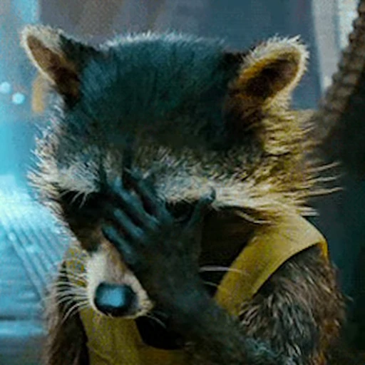 🤦‍♂️ Стикер «Rocket Raccoon» для Telegram