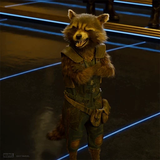 😉 Стикер «Rocket Raccoon» для Telegram