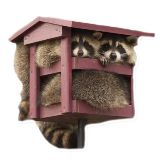 🏠 Стикер «Racoonpack» для Telegram