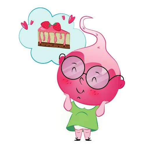 🥳 Стикер «Radish Mila» для Telegram
