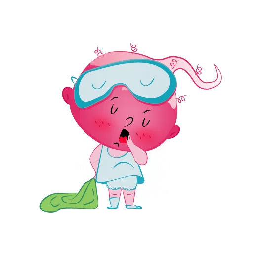 🥱 Стикер «Radish Mila» для Telegram