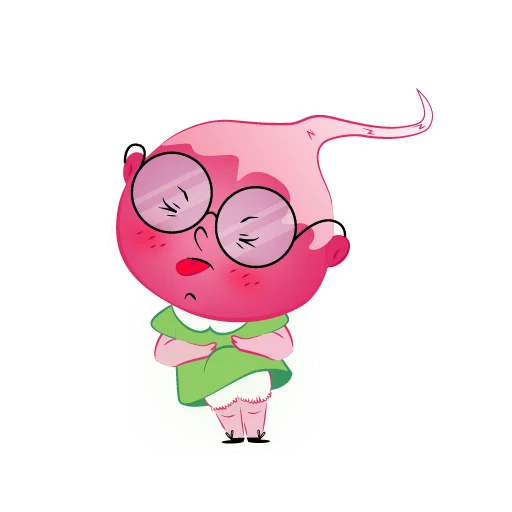 👅 Стикер «Radish Mila» для Telegram