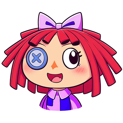 😀 Стикер «Ragatha Amazing Digital Circus» для Telegram