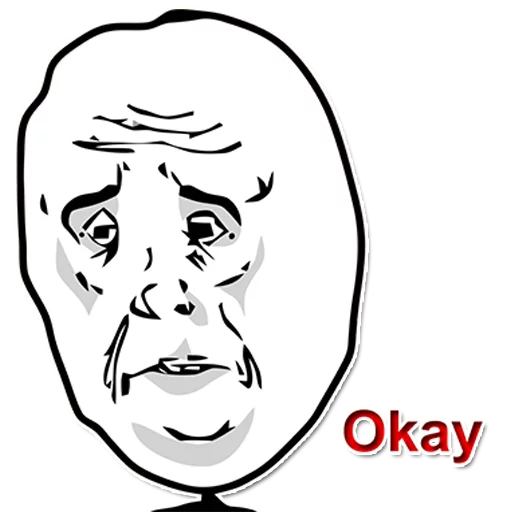 😞 Стикер «Rage Comics» для Telegram