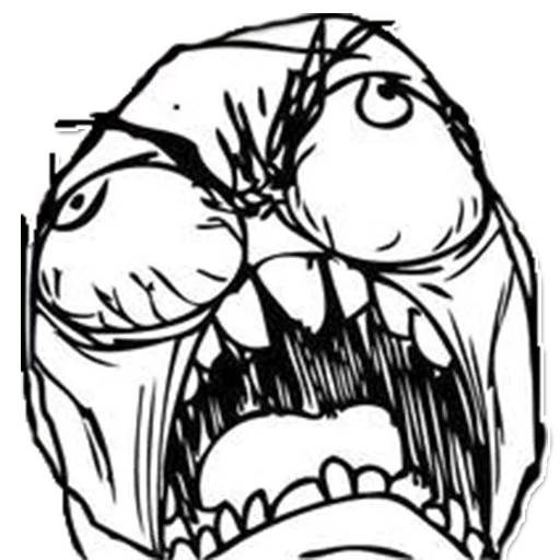 😡 Стикер «Rage Comics» для Telegram