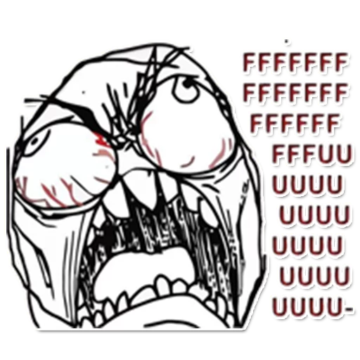 😡 Стикер «Rage Comics» для Telegram