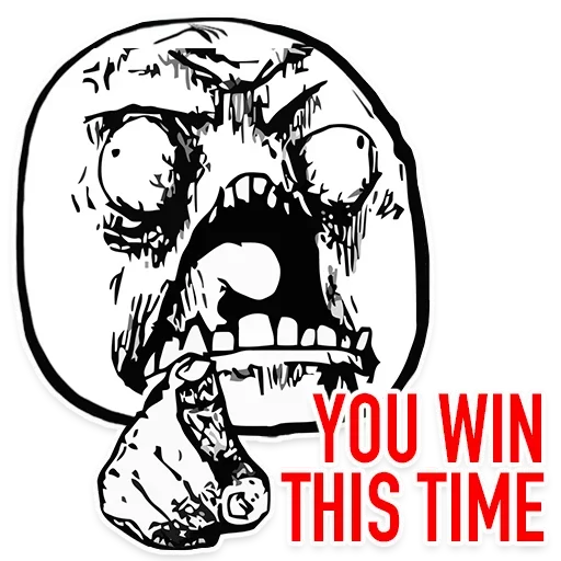 😜 Стикер «Rage Faces» для Telegram