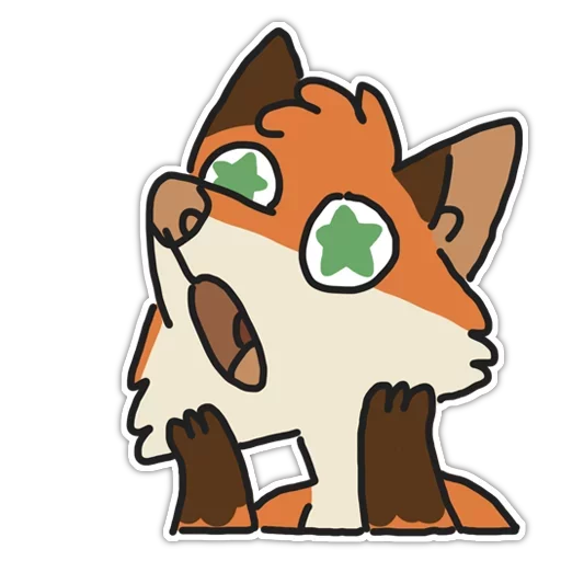 🦊 Стикер «Rainbow Fox» для Telegram