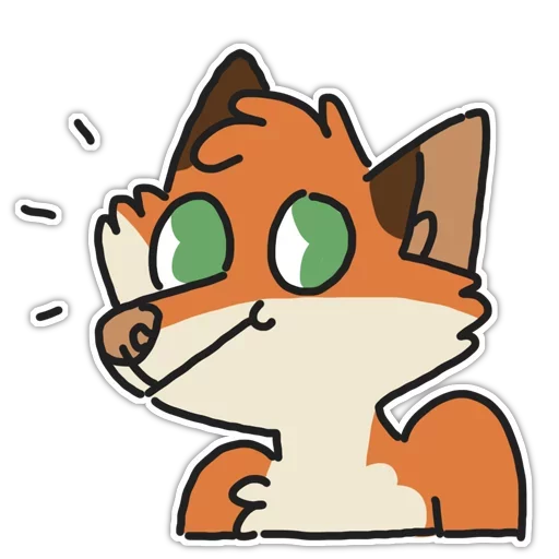 🦊 Стикер «Rainbow Fox» для Telegram