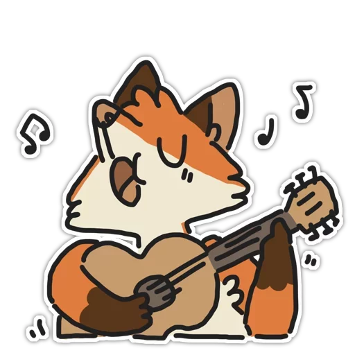 🦊 Стикер «Rainbow Fox» для Telegram