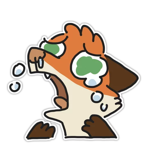 🦊 Стикер «Rainbow Fox» для Telegram
