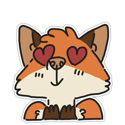 🦊 Стикер «Rainbow Fox» для Telegram