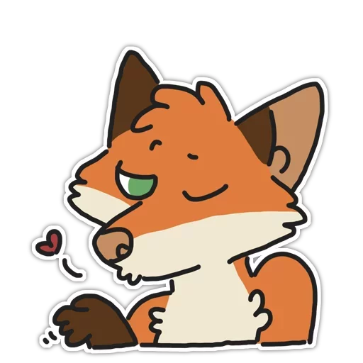 🦊 Стикер «Rainbow Fox» для Telegram