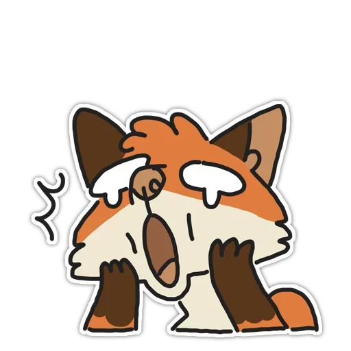 🦊 Стикер «Rainbow Fox» для Telegram