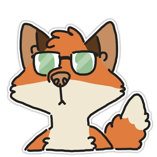 🦊 Стикер «Rainbow Fox» для Telegram