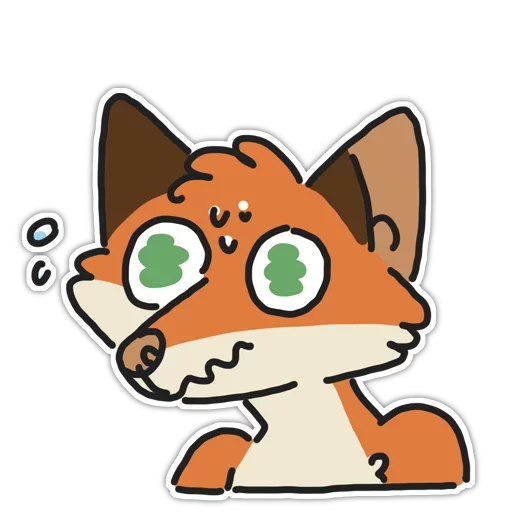 🦊 Стикер «Rainbow Fox» для Telegram