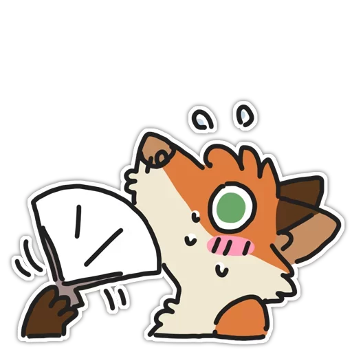 🦊 Стикер «Rainbow Fox» для Telegram