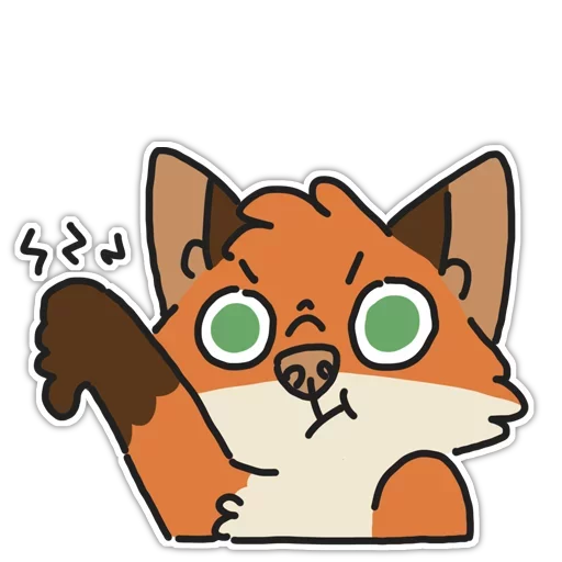 🦊 Стикер «Rainbow Fox» для Telegram